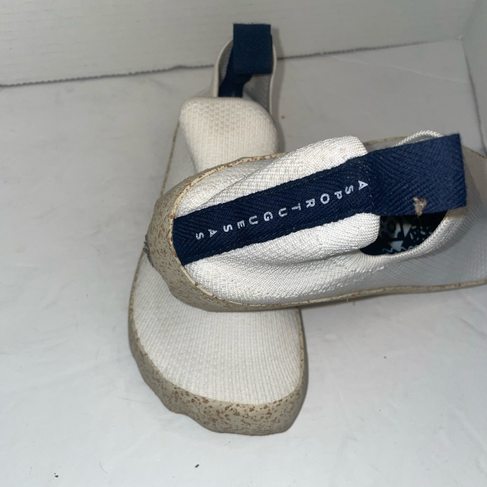 Women's White and Blue Sneakers
